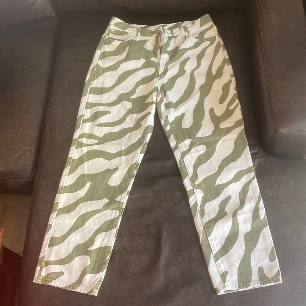 Zebra Striped Jeans